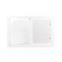 VENTANA CORREDIZA PVC 60 X 90 CM APERTURA CORREDIZA BLANCO