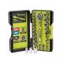 JUEGO DE MATRACA Y DADOS DE 1/4 PULG (26 PZ)