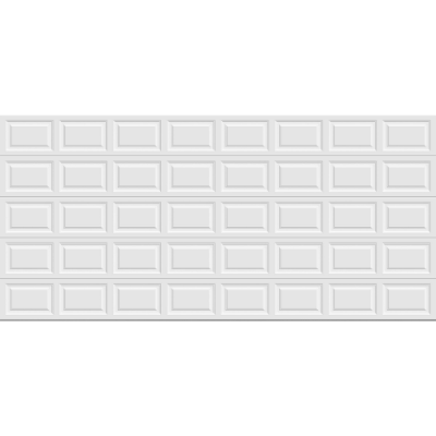 PUERTA GARAGE CLÁSICA CUADROS BLANCO 4.88 X 2.29 M