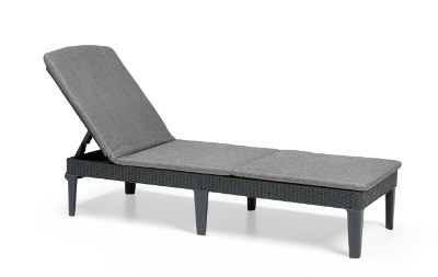 CAMASTRO JAIPUR ACOLCHONADO PLEGABLE RATTAN GRIS GRAFITO