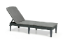 CAMASTRO JAIPUR ACOLCHONADO PLEGABLE RATTAN GRIS GRAFITO