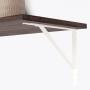 MÉNSULA DECORATIVA PARA REPISA DE 18 CM 60 KG DE CARGA ACERO BLANCA