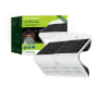 LUZ SOLAR PARA JARDÍN TIPO LUMINARIA CON SENSOR 6.8 W NEGRO Y BLANCO 1 PIEZA