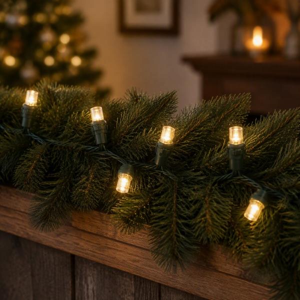 LUCES NAVIDEÑAS LED BLANCO CÁLIDO 6.52 M 100 LUCES