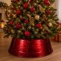 COLLAR PARA ÁRBOL DE NAVIDAD 53.3 CM METÁLICO ROJO