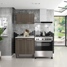 MUEBLE DE COCINA 2 MÓDULOS 80 X 91 X 60 CM MDP ROBLE