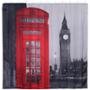 CORTINA DE REGADERA LONDON EXTRAVAGANCE COLLECTION POLIESTER CON GANCHOS DE ACER