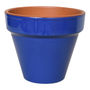 MACETA DECORATIVA CERÁMICA 9 X 11 CM AZUL IMPERIAL