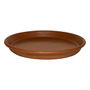 PLATO BASE DE CERÁMICA 23 CM ANTIDERRAME PARA INTERIOR Y EXTERIOR
