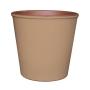 MACETA DE CERÁMICA REDONDA CHICA ARENA LATTE 15 CM INTERIOR Y EXTERIOR