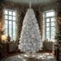PINO VERMONT BLANCO C/260 LUCES LED BLANCAS NO.6 DE 190 CM