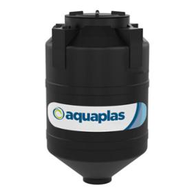 TOLVA VERTICAL 1300L DE RESINA CON TAPA NEGRA