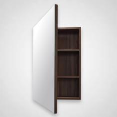 BOTIQUÍN PARA BAÑO CON ESPEJO DE PARED MDP 3 REPISAS NOGAL TERRACOTA