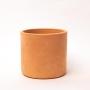 MACETA DE BARRO CILÍNDRICA CHICA CAFÉ 4.7 CM