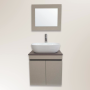 MUEBLE PARA BAÑO FLOTANTE DA VINCI 20" CENIZA MDP CON LAVABO, MONOMANDO Y ESPEJO