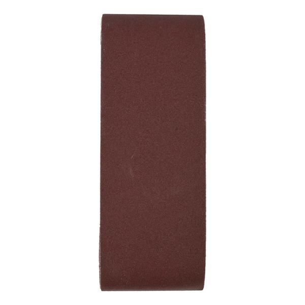 LIJA DE BANDA PARA MADERA Y METAL 3 X 18" GRANO 80 ÓXIDO DE ALUMINIO 3 PIEZAS