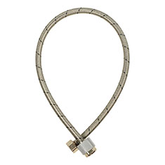MANGUERA FLEXIBLE PARA AGUA DE ACERO 0.7M 1/2"
