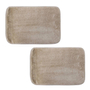 TAPETE PARA BAÑO POLIÉSTER 40 X 60 CM BEIGE ANTIDERRAPANTE