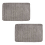 TAPETE PARA BAÑO OASIS POLIÉSTER 40 X 60 CM GRIS ANTIDERRAPANTE