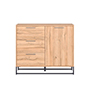 CAJONERA GAMLA COLOR MADERA Y NEGRO