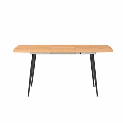 MESA DE COMEDOR EXTENSIBLE FEYENORD COLOR MADERA Y NEGRO