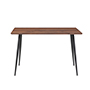 MESA RECTANGULAR ILMAR COLOR NOGAL Y NEGRO