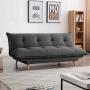 SOFÁ CAMA COSY CLIC CLAC TELA 183 X 93 X 93 CM GRIS OSCURO SIN COJINES