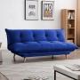 SOFÁ CAMA COSY CLIC CLAC TELA 183 CM AZUL SIN COJINES