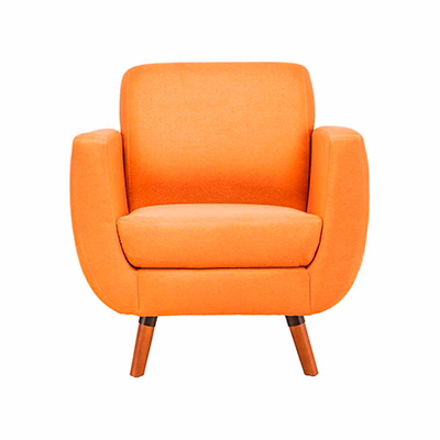 SILLÓN FIJO 1 PERSONA SWEET TELA DURAZNO
