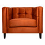 SILLÓN FIJO 1 PERSONA MADISON TERCIOPELO CANELA