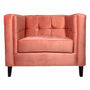 SILLÓN FIJO 1 PERSONA MADISON TERCIOPELO ROSA