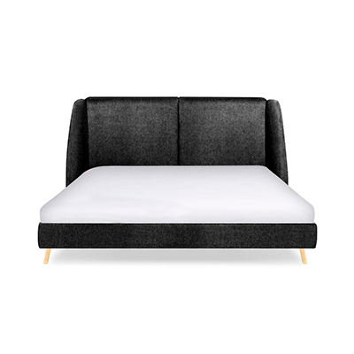 CAMA MATRIMONIAL BRENT - GRIS OSCURO