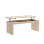 MESA DE CENTRO AUXILIAR SIDE MADERA 102 X 43 X 43 CM BEIGE