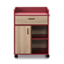 ALACENA MYLO COLOR MADERA Y ROJO