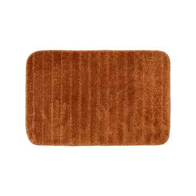 TAPETE PARA BAÑO POLIÉSTER 40 X 60 CM TERRACOTA DE FÁCIL MANTENIMIENTO