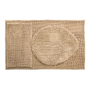TAPETE PARA BAÑO POLIÉSTER 60 X 40 CM CAMEL RESISTENTE A LA HUMEDAD