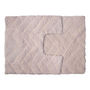 TAPETE PARA BAÑO ALGODÓN 50X70 CM BEIGE ROSA FÁCIL MANTENIMIENTO