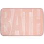 TAPETE PARA BAÑO POLIÉSTER 40 X 60 CM ROSA SUAVE Y CÓMODO