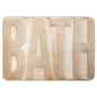 TAPETE PARA BAÑO POLIÉSTER 40 X 60 CM BEIGE CONFORTABLE