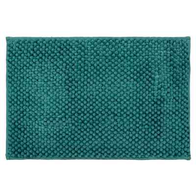 TAPETE PARA BAÑO POLIÉSTER 40 X 60 CM AZUL DE FÁCIL MANTENIMIENTO