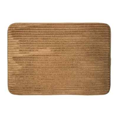 TAPETE PARA BAÑO POLIÉSTER 40X60 CM BEIGE SUAVE AL TACTO