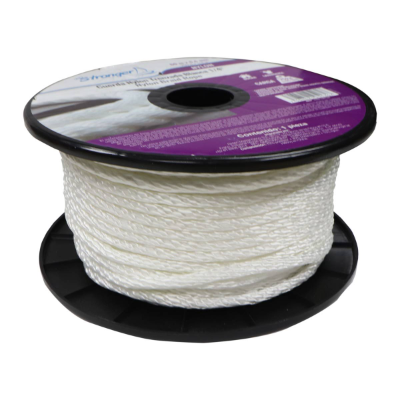 CARR 60M CUERDA NYLON TRENZ. BLANCA 1/4