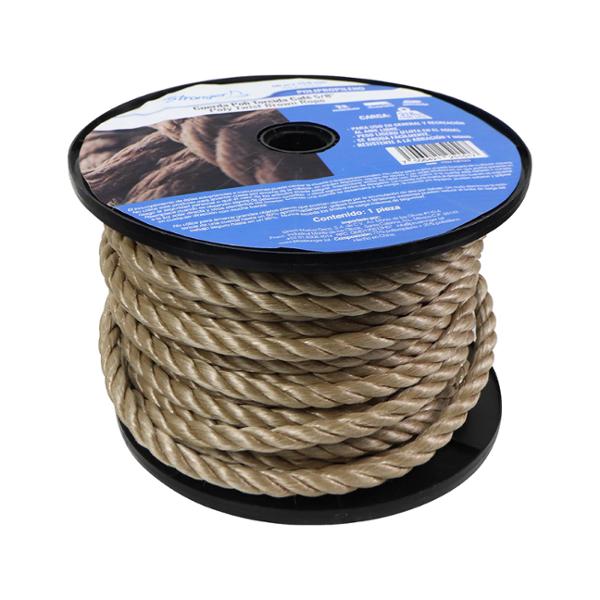 CARR. 60M CUERDA POLI TORCIDA CAFÉ 5/8