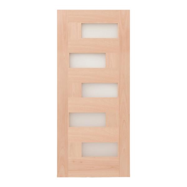 PUERTA GRANDIS CINCO VIDRIOS ANCHOS 91X213CM