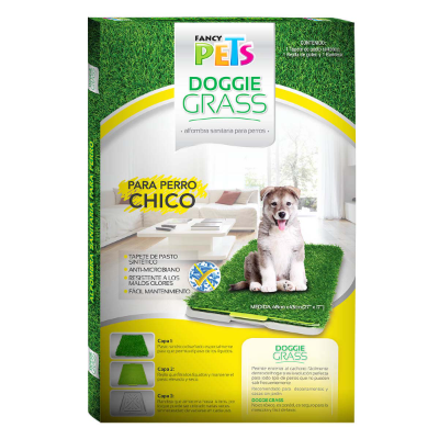 PASTO PARA PERRO DOGGIE GRASS CHICO 44 X 40 CM PORTATIL Y FACIL DE LAVAR