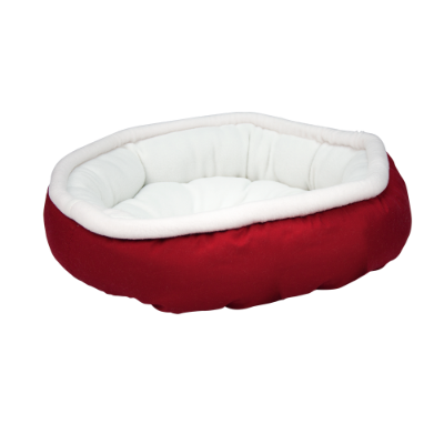 CAMA PARA MASCOTA CUADRADA TELA RAZA CHICA BICOLOR
