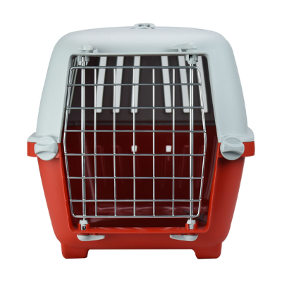TRANSPORTADORA PLÁSTICO Y METAL PARA MASCOTA PEQUENA CON PUERTA DE METAL