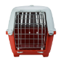 TRANSPORTADORA PLÁSTICO Y METAL PARA MASCOTA PEQUENA CON PUERTA DE METAL