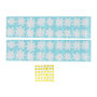 DECORACIÓN ADHESIVA DE PARED MARGARITAS BLANCO 60 x 20 CM 36 PIEZAS