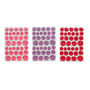 DECORACIÓN ADHESIVA DE PARED CÍRCULOS ROSA 4.6 x 4.8 CM 108 PIEZAS